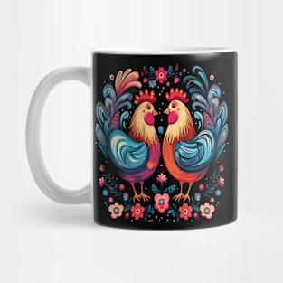 Chicken Couple Valentine Mug